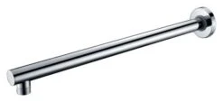 BD Popular Straight Round Wall Shower Arm, Chrome