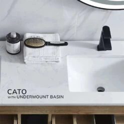 Bellay Free Standing Timber Look Vanity 900mm Drawers On Left -HERA Bathware Sales bellay free standing timber look vanity 900mm drawers on leftvanitieslouis marco 922732