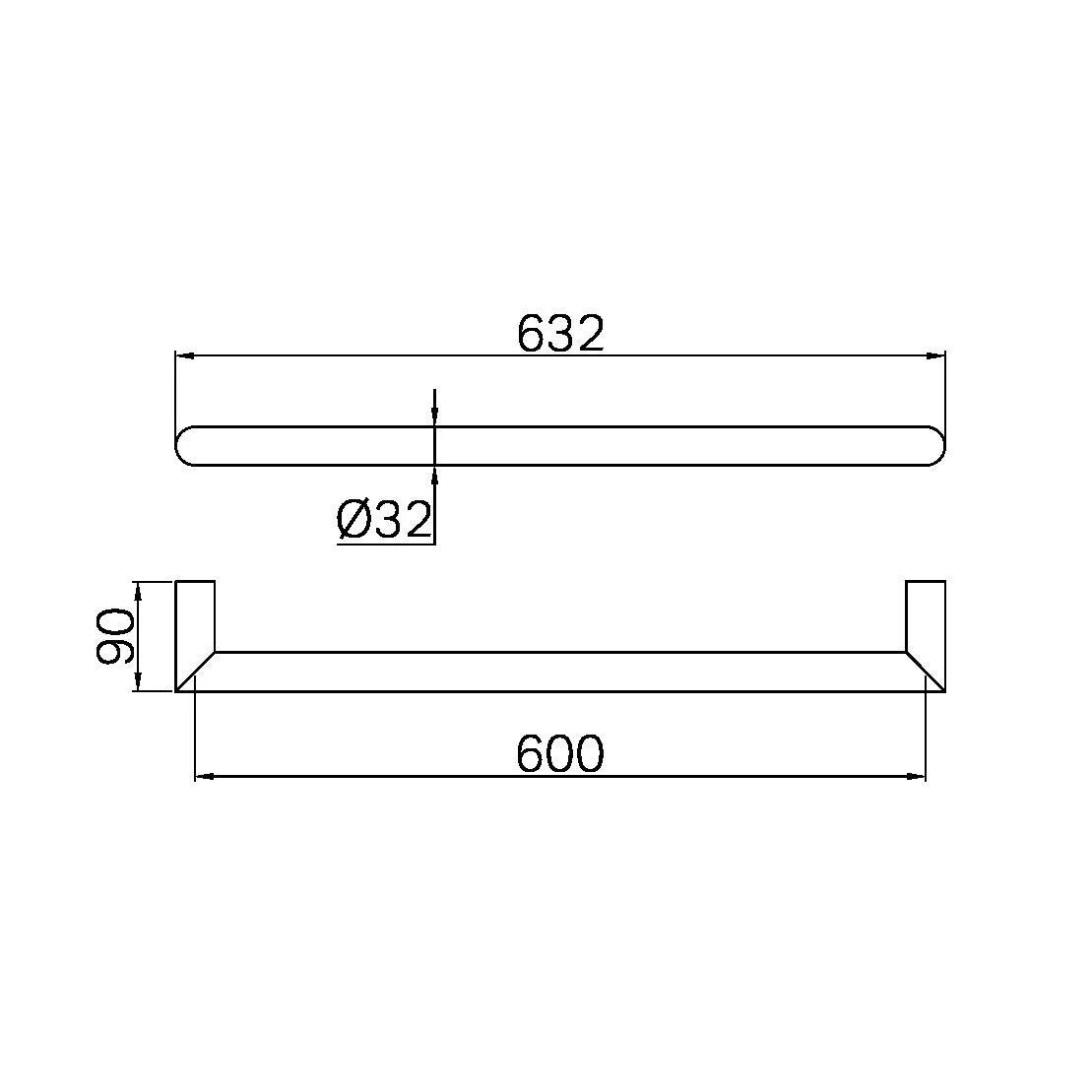 BIANCA 240V Single Heated Towel Rail BIANCA 240V Single Heated Towel Rail -HERA Bathware Sales bianca 240v single heated towel railbrushed bronzenero tapware 411183