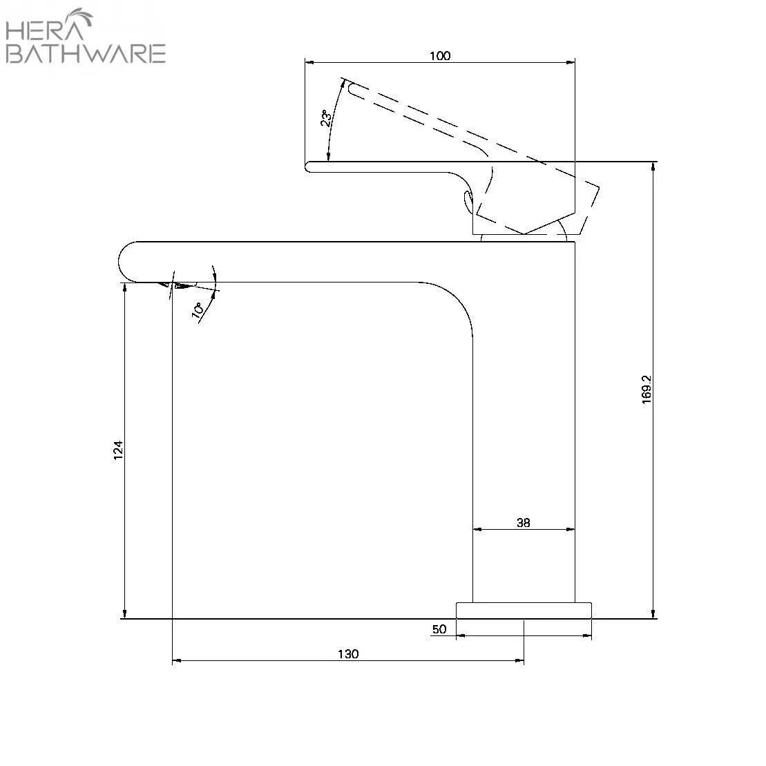 Bianca Basin Mixer Straight Spout Bianca Basin Mixer Straight Spout -HERA Bathware Sales bianca basin mixer straight spoutbrushed bronzebasin mixernero tapware 691840