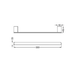 BIANCA Hand Towel Rail 8 BIANCA Hand Towel Rail -HERA Bathware Sales bianca hand towel railbrushed bronzehand towel railnero tapware 274603