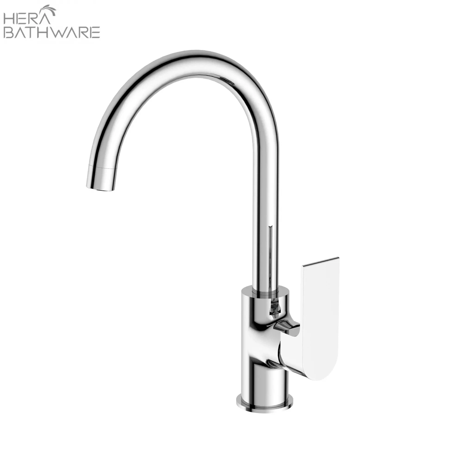 Bianca Kitchen Mixer Gooseneck Spout - Lead Free Bianca Kitchen Mixer Gooseneck Spout - Lead Free -HERA Bathware Sales bianca kitchen mixer gooseneck spout lead freechromekitchen mixernero tapware 646554