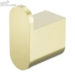 BIANCA Robe Hook -HERA Bathware Sales bianca robe hookbrushed goldrobe hooknero tapware 329106