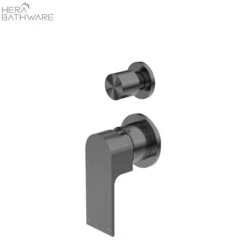 BIANCA Shower Mixer With Diverter Separate 6 BIANCA Shower Mixer With Diverter Separate -HERA Bathware Sales bianca shower mixer with diverter separategun metalshower mixernero tapware 674792