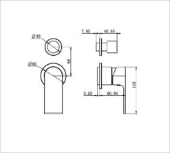 Bianca Shower Mixer With Diverter Seperate - Trim Kits Only -HERA Bathware Sales bianca shower mixer with diverter seperate trim kits onlywithout plategun metalwall basin mixernero tapware 470677
