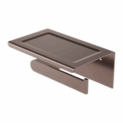 BIANCA Toilet Roll Holder With Phone Holder -HERA Bathware Sales bianca toilet roll holder with phone holderbrushed bronzetoilet roll holdernero tapware 607420