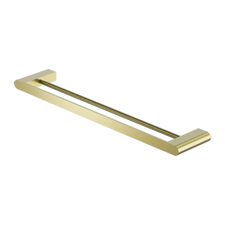 BIANCA Towel Rail 800MM Single/Double Towel Rails BIANCA Towel Rail 800MM Single/Double Towel Rails -HERA Bathware Sales bianca towel rail 800mm singledouble towel railsdouble towel railbrushed goldtowel railnero tapware 544705