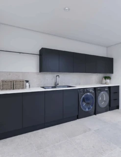 Black Stain Cabinets Laundry Bundle
