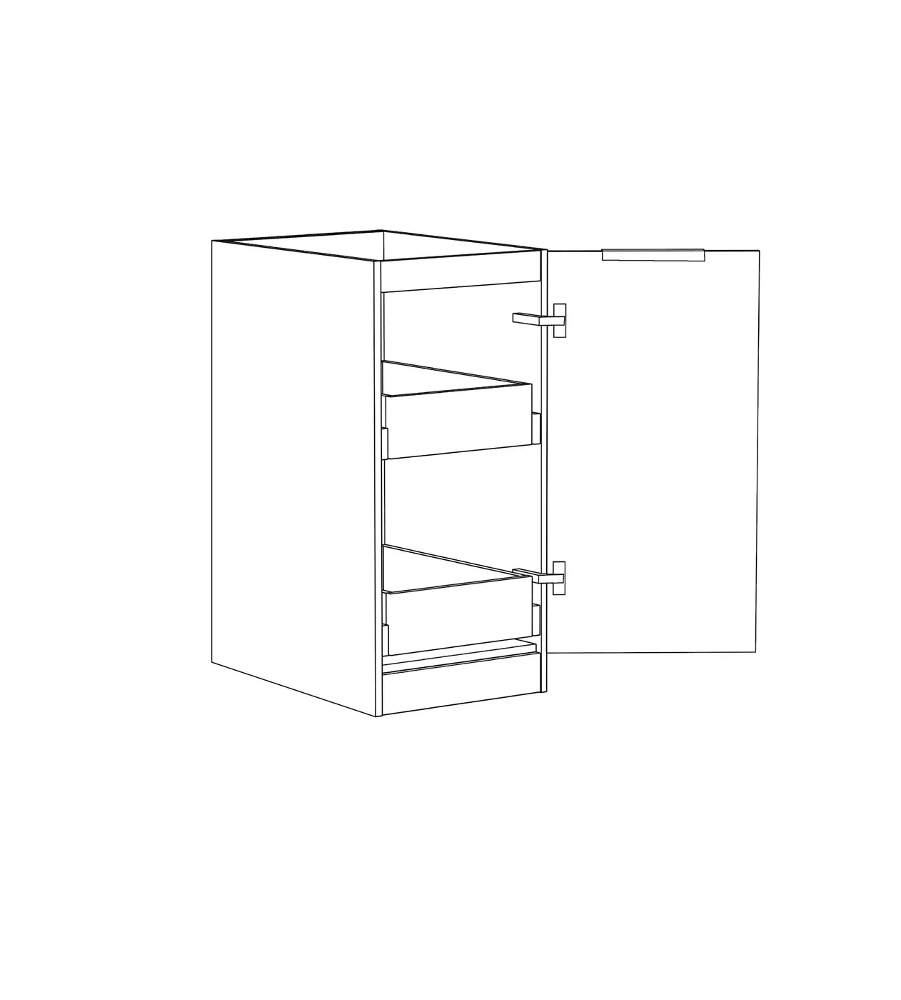Bondi Matte White Fluted Laundry Base Cabinet Bondi Matte White Fluted Laundry Base Cabinet -HERA Bathware Sales bondi matte white fluted laundry base cabinet400mmlaundry cabinetotti 410820