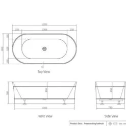 Bondi Matte White Free Standing Bathtub 7 Bondi Matte White Free Standing Bathtub -HERA Bathware Sales bondi matte white free standing bathtubmatte white1500mmbathtubotti 946367