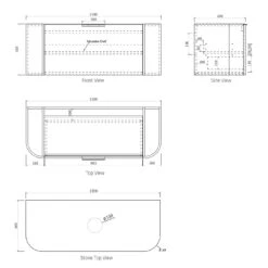 Bondi Natural Oak 1200mm Wall Hung Vanity -HERA Bathware Sales bondi natural oak 1200mm wall hung vanityvanitiesotti 309395