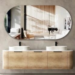 Bondi Natural Oak 1800mm Wall Hung Vanity