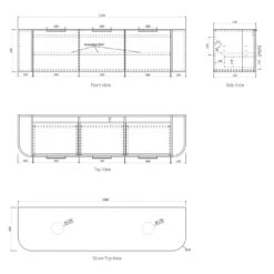 Bondi Natural Oak 1800mm Wall Hung Vanity -HERA Bathware Sales bondi natural oak 1800mm wall hung vanityvanitiesotti 612200