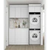 Bondi White Fluted Laundry Kit | 1715*600*2100mm