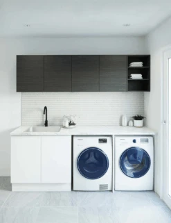 Bottega Oak Cabinets Laundry Bundle