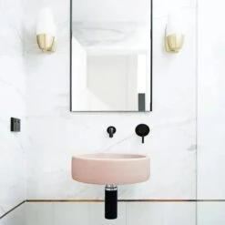 Bowl Basin - Wall Hung -HERA Bathware Sales bowl basin wall hungblush pinknood co 273972