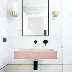 BOX BASIN- WALL HUNG 8 BOX BASIN- WALL HUNG -HERA Bathware Sales box basin wall hungblush pinknood co 443370