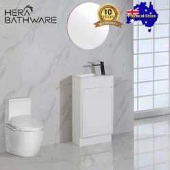 Brant Gloss White Free Standing Mini Vanity 465mm