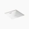 BRAZN® SQUARE UNDERCOUNTER LAVATORY -HERA Bathware Sales brazn square undercounter lavatorywhitekohler 444032