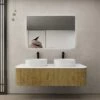 Bronte Prime Oak Wall Hung Vanity 1500mm -HERA Bathware Sales bronte prime oak wall hung vanity 1500mmvanitieskdk bathware 626046