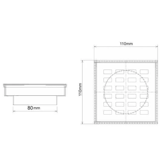 Brushed Gold Linear Stainless Steel Floor Grate - 80 mm Brushed Gold Linear Stainless Steel Floor Grate - 80 Mm -HERA Bathware Sales brushed gold linear stainless steel floor grate 80 mmwasteaquaperla 274375