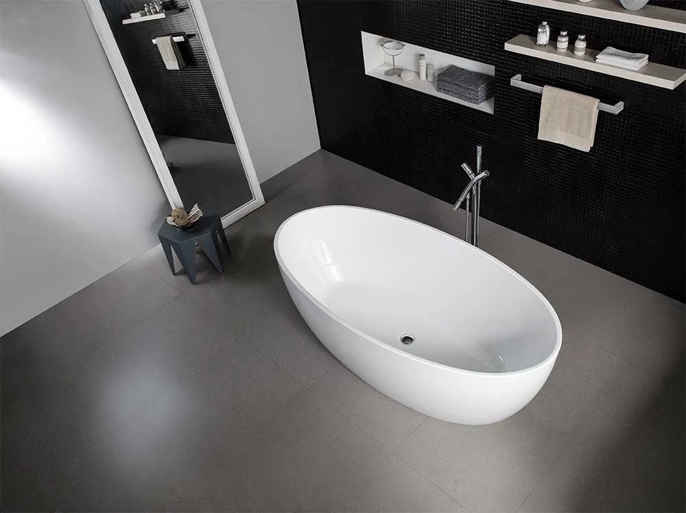 BTT Series Free Standing Bathtub - Gloss /Matte White BTT Series Free Standing Bathtub - Gloss /Matte White -HERA Bathware Sales btt series free standing bathtub gloss matte whitegloss white1540mmbathtubbnk 747993