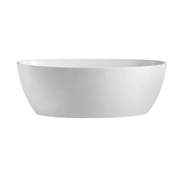 BTT Series Free Standing Bathtub - Gloss /Matte White BTT Series Free Standing Bathtub - Gloss /Matte White -HERA Bathware Sales btt series free standing bathtub gloss matte whitegloss white1540mmbathtubbnk 907767