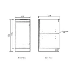 Byron Black/Natural Oak Laundry Base Cabinet -HERA Bathware Sales byron blacknatural oak laundry base cabinet600mmblack oaklaundry cabinetotti 446800