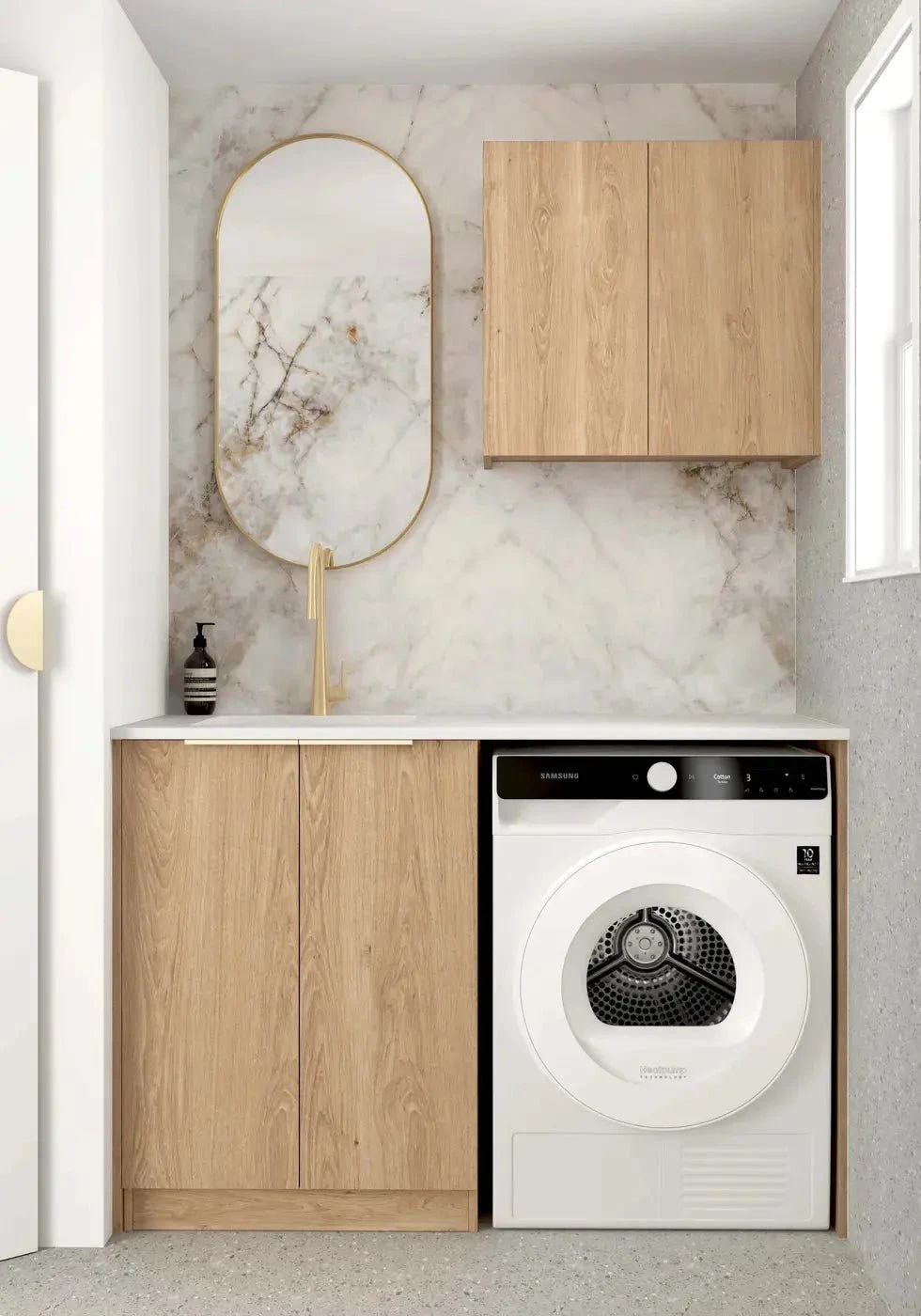 Byron Black/Natural Oak Laundry Kit | 1305*600*2100mm Byron Black/Natural Oak Laundry Kit | 1305*600*2100mm -HERA Bathware Sales byron blacknatural oak laundry kit 13056002100mmnatural oak1305alaundry cabinetotti 701936