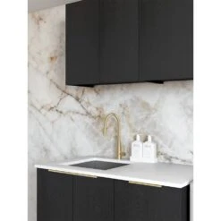 Byron Black/Natural Oak Laundry Kit | 1715*600*2100mm -HERA Bathware Sales byron blacknatural oak laundry kit 17156002100mm1715bblack oaklaundry cabinetotti 303111