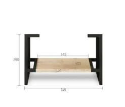 ByronVanity Legs Only - Natural Oak -HERA Bathware Sales byron vanity legs only natural oaktimber750mmvanitiesotti 758484