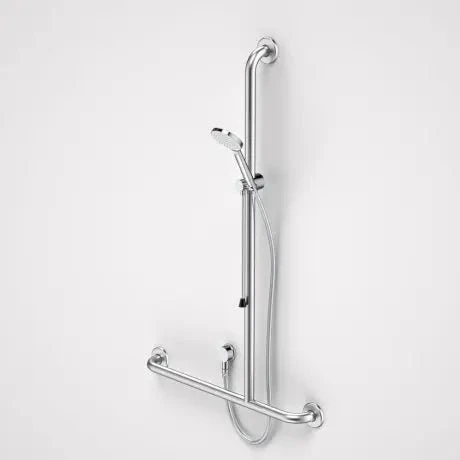 CARE SUPPORT ACCESSIBLE SHOWER WITH INVERTED T RAIL CARE SUPPORT ACCESSIBLE SHOWER WITH INVERTED T RAIL -HERA Bathware Sales care support accessible shower with inverted t raillh chromeshower railscaroma 713695