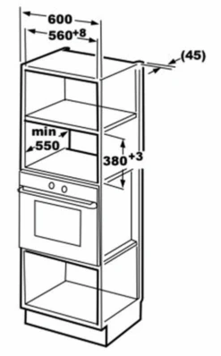 Carysil Built-In Microwave 60 CM | Black| Carysil -HERA Bathware Sales carysil built in microwave 60 cm black carysilcarysil appliancesblack glassovencarysil 200193