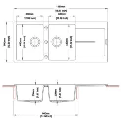 Carysil Serise | 1160mm Double Bowl With Drainer Board Granite Kitchen Sink -HERA Bathware Sales carysil serise 1160mm double bowl with drainer board granite kitchen sinkwhite granite quartz stonekitchen sinkaquaperla 369669