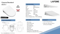 Catania Standard - Smart Electric Bidet Seat BS35-S -HERA Bathware Sales catania standard smart electric bidet seat bs35 stoiletlafeme 414716