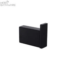 CELIA Robe Hook -HERA Bathware Sales celia robe hookmatte blacknero tapware 652383