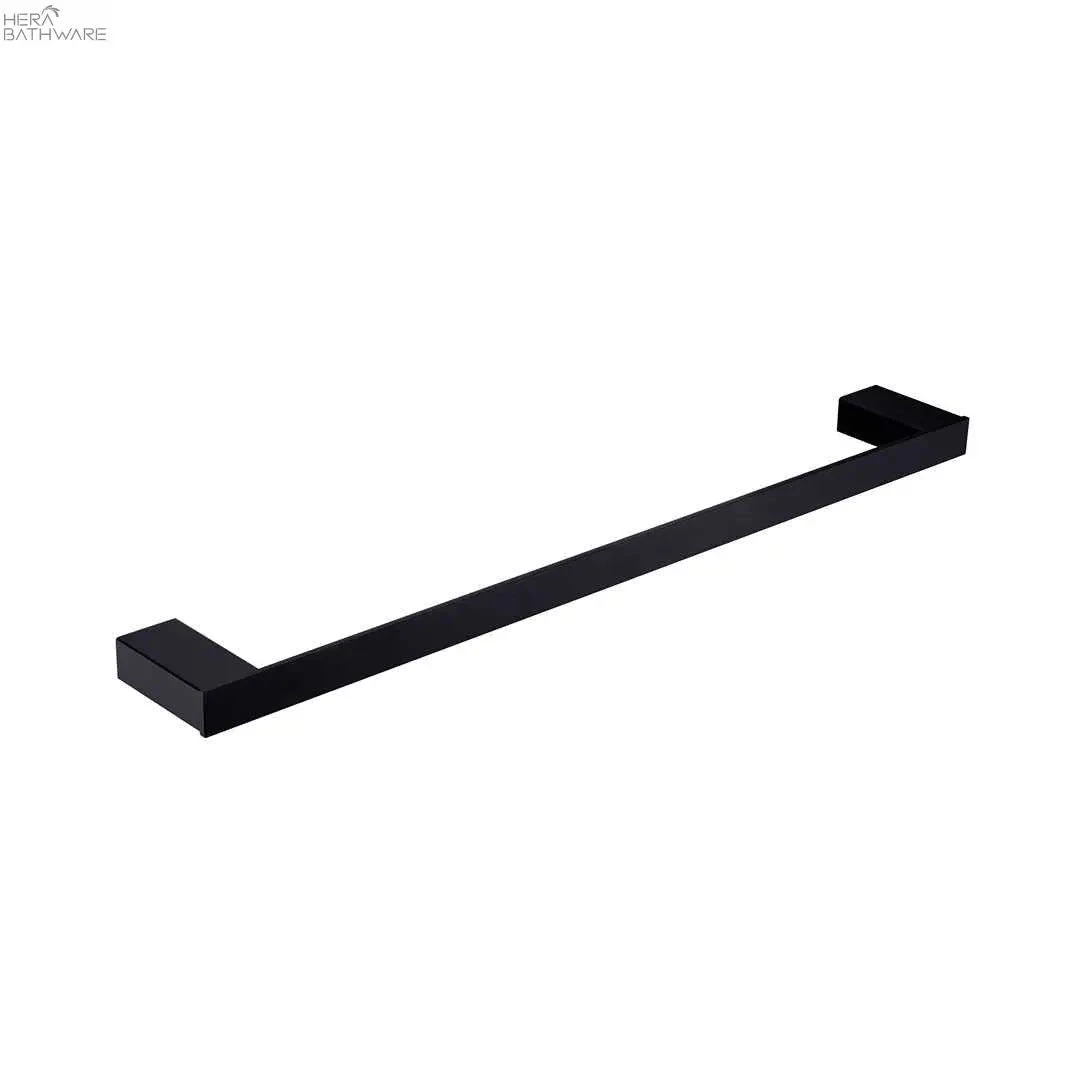 CELIA Towel Rail 800MM CELIA Towel Rail 800MM -HERA Bathware Sales celia towel rail 800mmmatte blacksingle towel railtowel railnero tapware 792373
