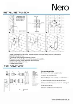 CLASSIC Shower Mixer With Diverter - Chrome 4 CLASSIC Shower Mixer With Diverter - Chrome -HERA Bathware Sales classic shower mixer with diverter chromechromeshower mixernero tapware 244063