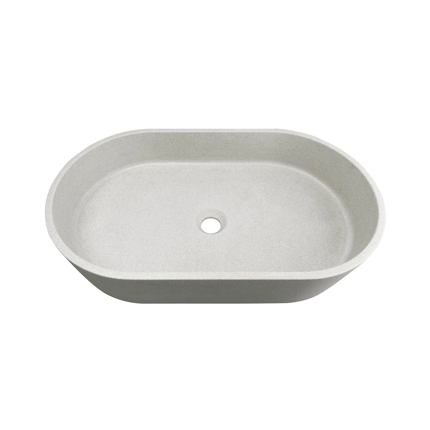 Clayton Oval Concreate White Linen Basin 600mm Clayton Oval Concreate White Linen Basin 600mm -HERA Bathware Sales clayton oval concreate white linen basin 600mmlinenotti 231186