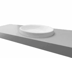 Coast Mineral Composite Inset Basin 495mm White Gloss -HERA Bathware Sales coast mineral composite inset basin 495mm white glossgloss whitetimberline 807509