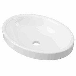 Coast Mineral Composite Inset Basin 495mm White Gloss -HERA Bathware Sales coast mineral composite inset basin 495mm white glossgloss whitetimberline 998136