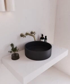 Concrete Circle Above Counter Basin | Eight Quarter | EQCO1 -HERA Bathware Sales concrete circle above counter basin eight quarter eqco1blushabove counter basineight quarter 686703