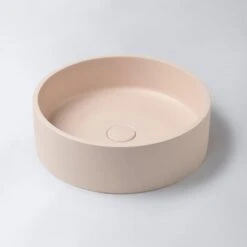 Concrete Circle Above Counter Basin | Eight Quarter | EQCO1 -HERA Bathware Sales concrete circle above counter basin eight quarter eqco1whiteabove counter basineight quarter 520976