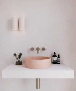 Concrete Circle Above Counter Basin | Eight Quarter | EQCO1 -HERA Bathware Sales concrete circle above counter basin eight quarter eqco1whiteabove counter basineight quarter 684676