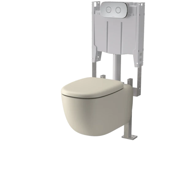CONTURA II Cleanflush® Invisi Serise II® Wall Hung Toilet Suite | CAROMA CONTURA II Cleanflush® Invisi Serise II® Wall Hung Toilet Suite | CAROMA -HERA Bathware Sales contura ii cleanflush invisi serise ii wall hung toilet suite caromainvisi ii cistern 237003matte claytoiletcaroma 221614