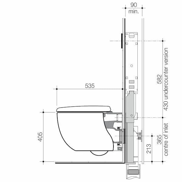 CONTURA II Cleanflush® Invisi Serise II® Wall Hung Toilet Suite | CAROMA CONTURA II Cleanflush® Invisi Serise II® Wall Hung Toilet Suite | CAROMA -HERA Bathware Sales contura ii cleanflush invisi serise ii wall hung toilet suite caromainvisi ii cistern 237003whitetoiletcaroma 174828