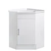 Corner Vanity - 600mm | Sunny 1 Corner Vanity - 600mm | Sunny -HERA Bathware Sales corner vanity 600mm sunnycabinet onlyglossy whitevanitiessunny group 106386
