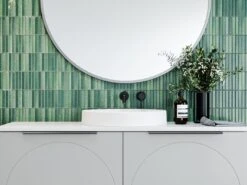 Corrida Mineral Composite Inset Basin 430mm White Gloss