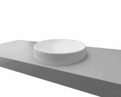 Corrida Mineral Composite Inset Basin 430mm White Gloss -HERA Bathware Sales corrida mineral composite inset basin 430mm white glossgloss whitetimberline 770353