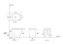 Cortona Rimless Inwall Toilet Floor Pan -HERA Bathware Sales cortona rimless inwall toilet floor pangloss whitebnk 347990